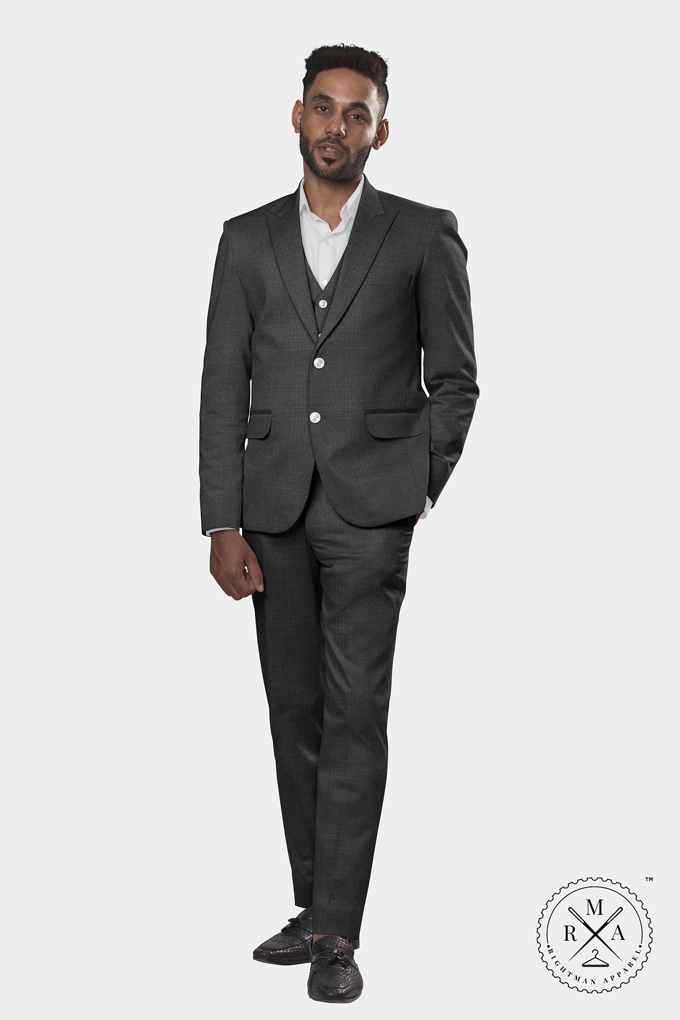 Rich Graphite Symphony Three Piece Suit SU245