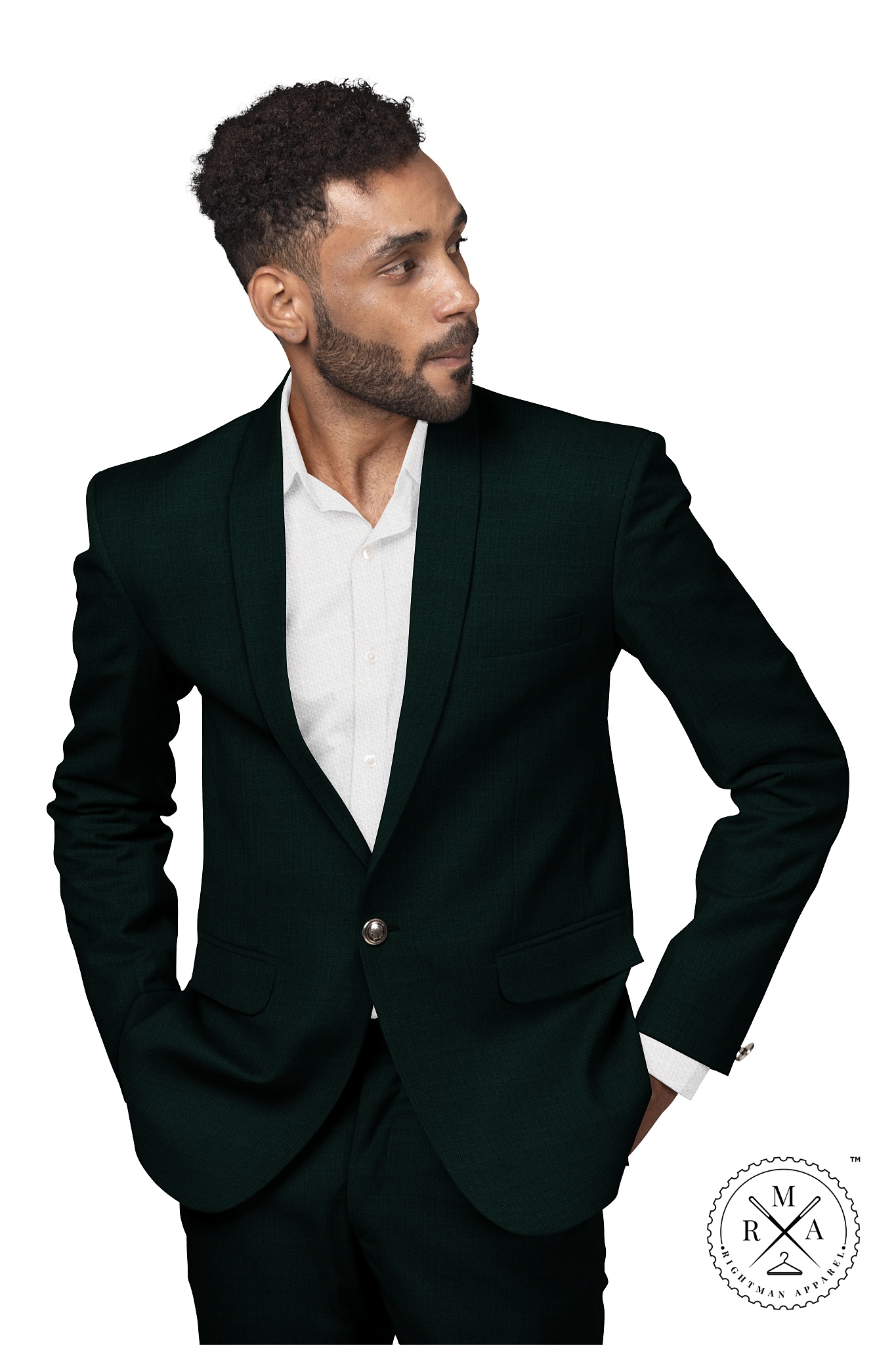 Green Chic Sleek Two Piece Suit SU144