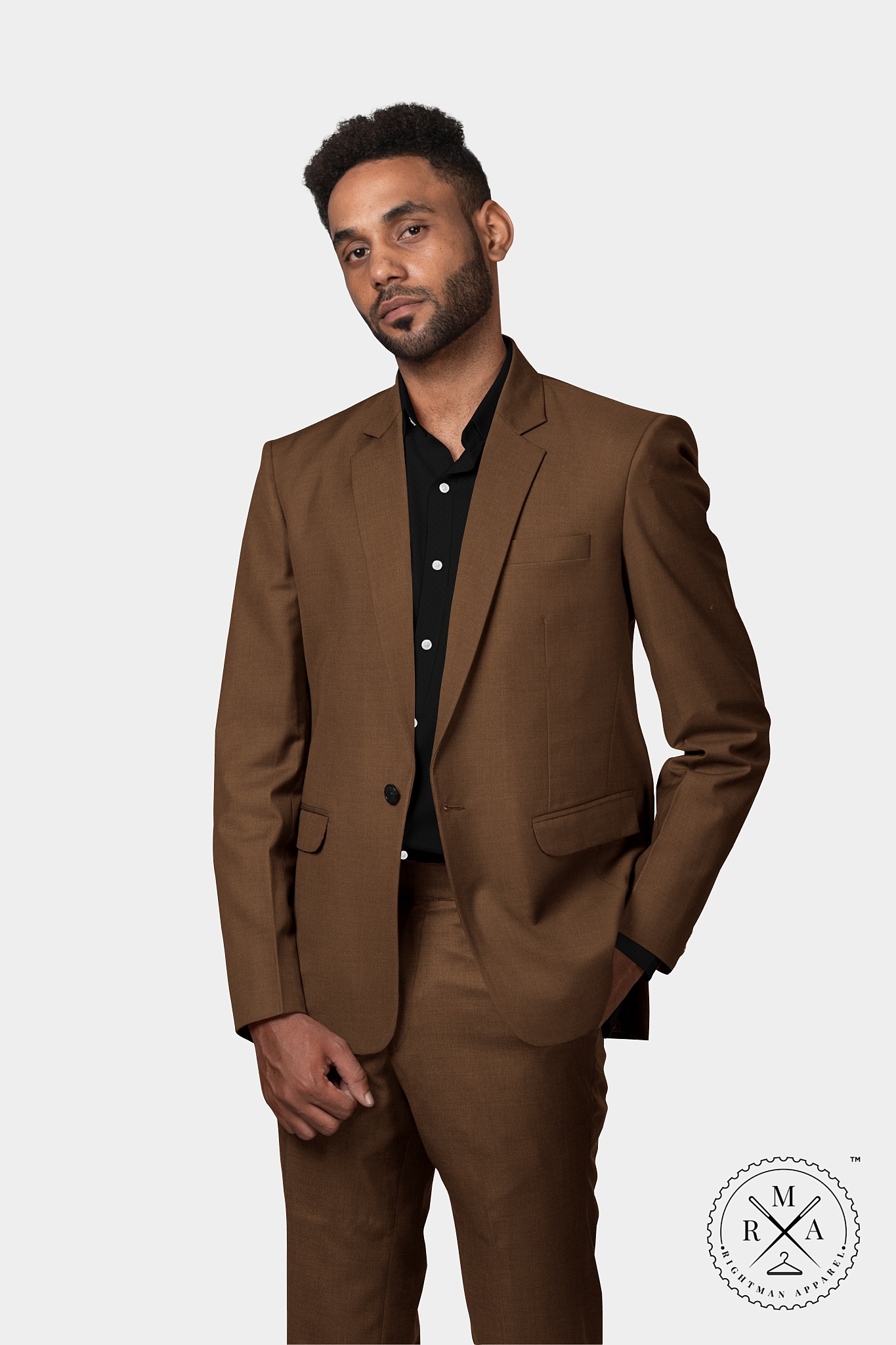 Brown Two Piece Suit SU196