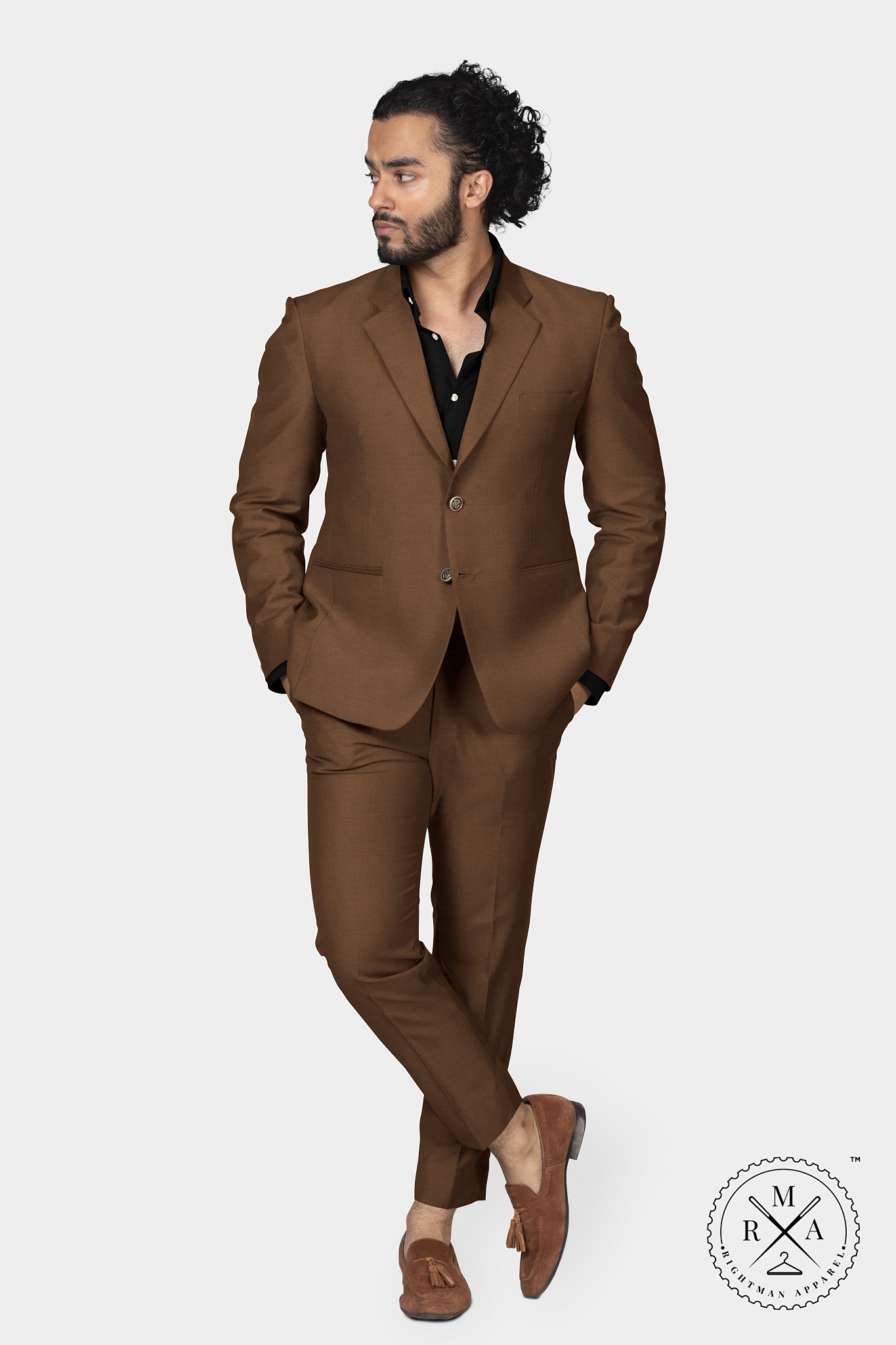 Brown Two Piece Suit SU196