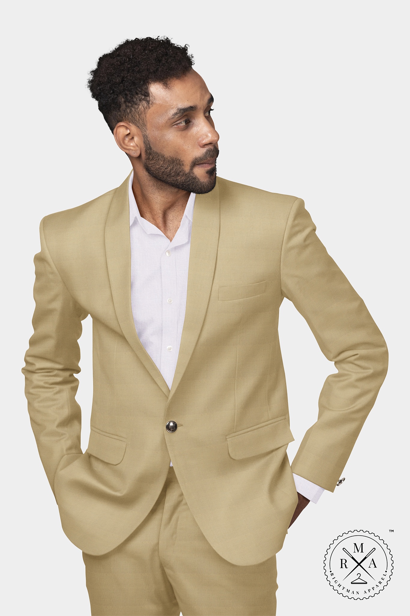 Vanilla Colour Two Piece Suit SU347